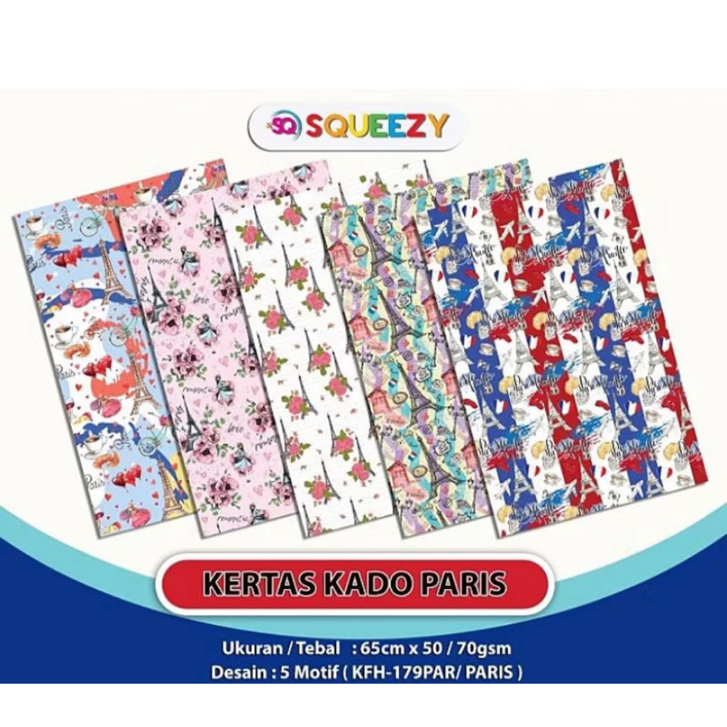 

JS Kertas Kado HVS 50x65cm/Bungkus Kado