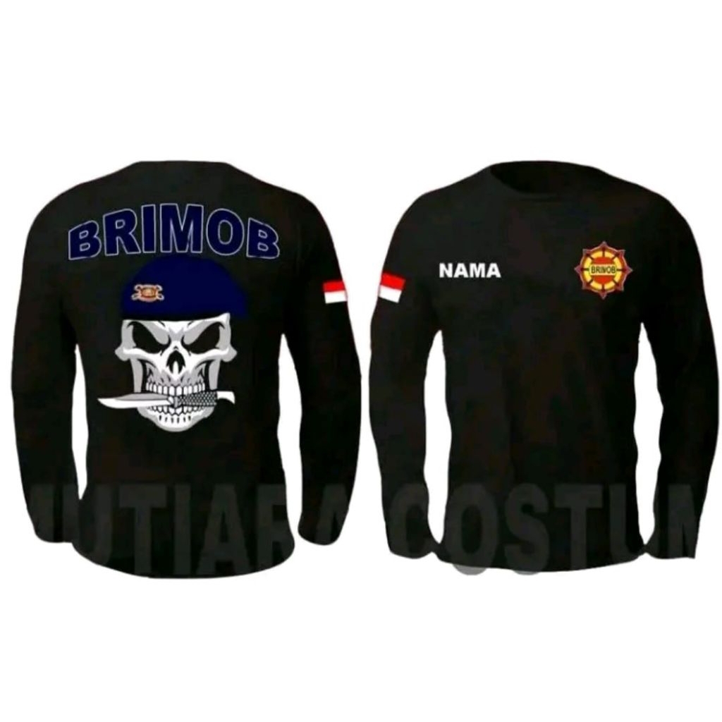KAOS PRIA BRIMOB KAOS LENGAN PANJANG