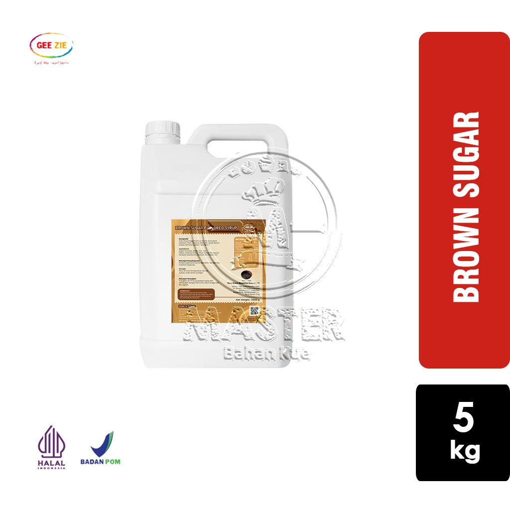 

Brown Sugar Syrup GEEZIE Signature Sirup Gula Gee Zie Brown Sugar Cair [Jerigen 5 Kg]