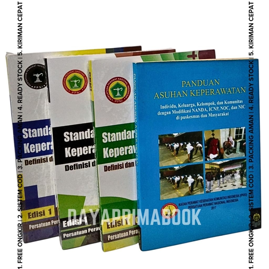PAKET 4 BUKU KEPERAWATAN SDKI, SIKI, SLKI DAN PANDUAN ASUHAN KEPERAWATAN TERMURAH.
