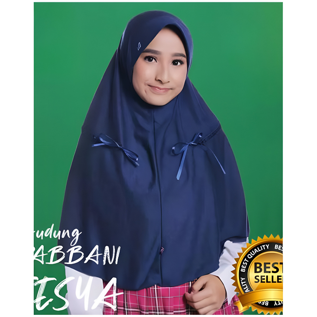 Kerudung TESYA Rabbani - Kerudung Bergo Sekolah Rabbani ORI Best Seller