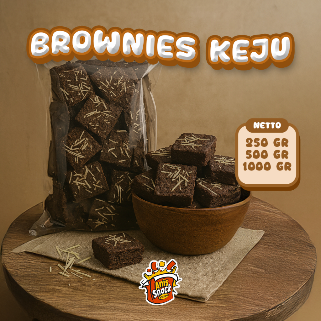 

Roti Brownies Keju / Roti Potong Keju / Brownies Panggang Kering Keju