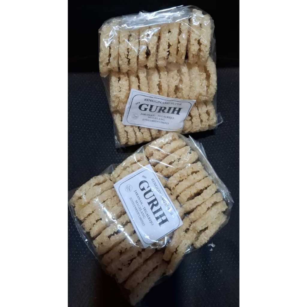 

rengginan beras ketan mentah super gurih asin 400gr