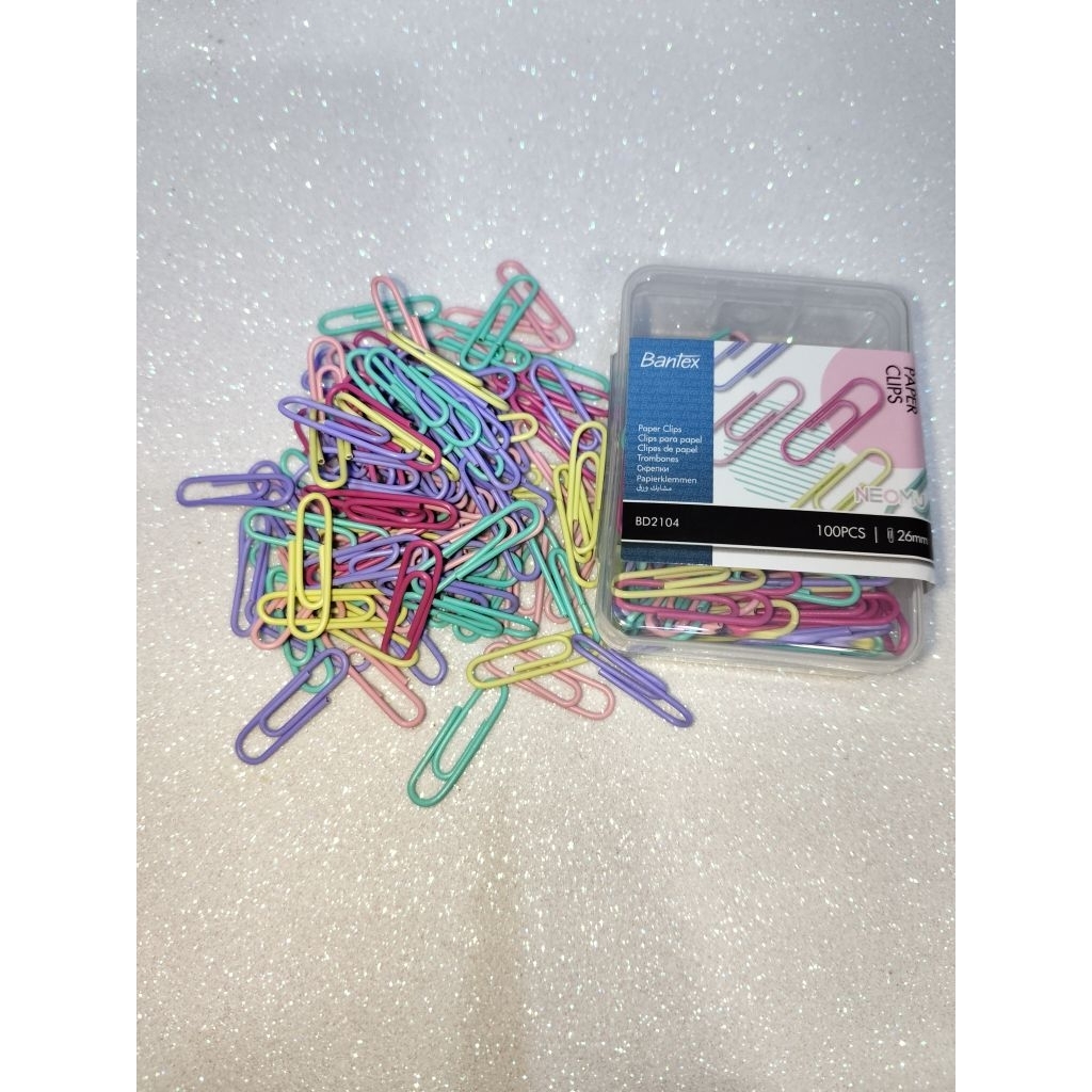 

BANTEX PAPER CLIPS/PENJEPIT KERTAS WARNA BD2104 ISI 100 PCS