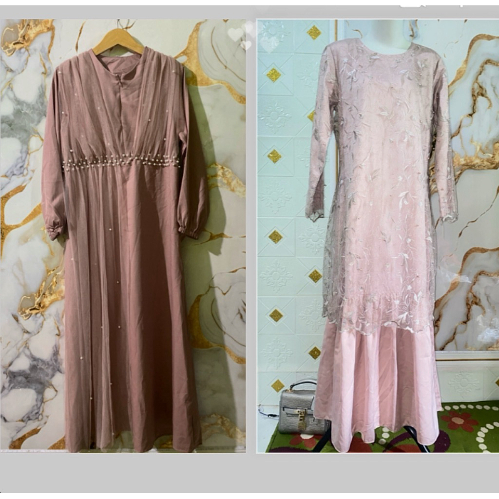 Gamis Brukat Mewah Pesta