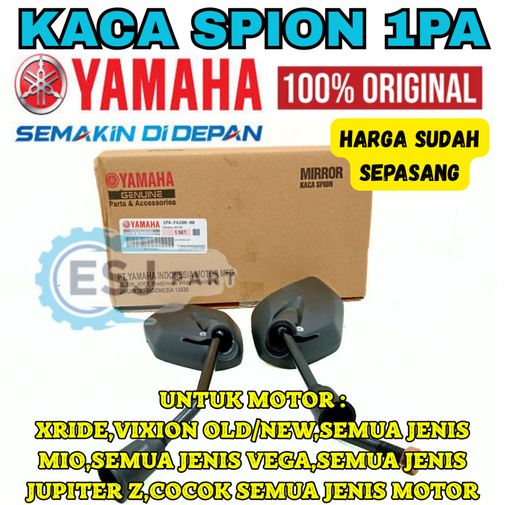SPION VIXION KODE-1PA ORIGINAL YAMAHA YGP MOTOR VIXION,JUPITER Z,MX KING,X RIDE,MIO J ORI KACA SPION