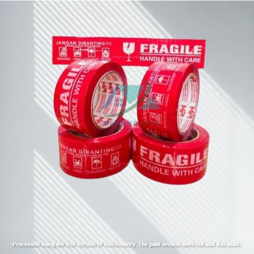 

Lakban Merah FRAGILE MPI / LAKBAN MUSCLE / LAKBAN PACKING / LAKBAN UNBOXING - 300 Yard