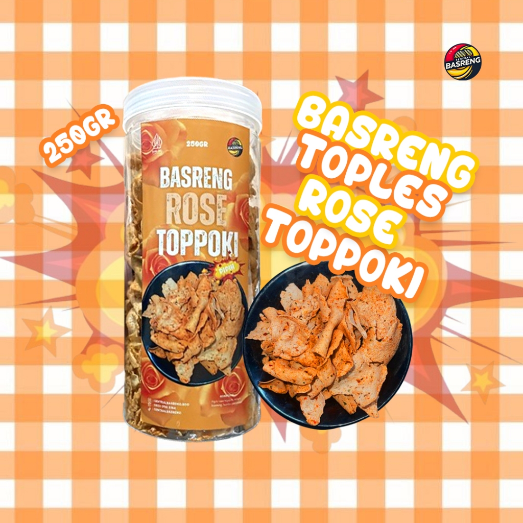 

Sentral Basreng Rose Topokki 250gr – Basreng Pipih Keju Gurih – Snack Viral Korea 1/4 KG