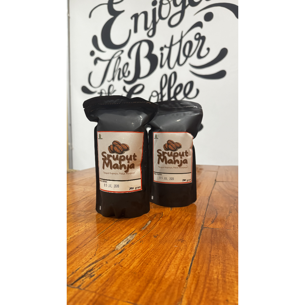 

Sruput Manja - Kopi Bubuk Robusta 250gr | Kopi Premium Single Origin Malang, Medium-Dark Roast