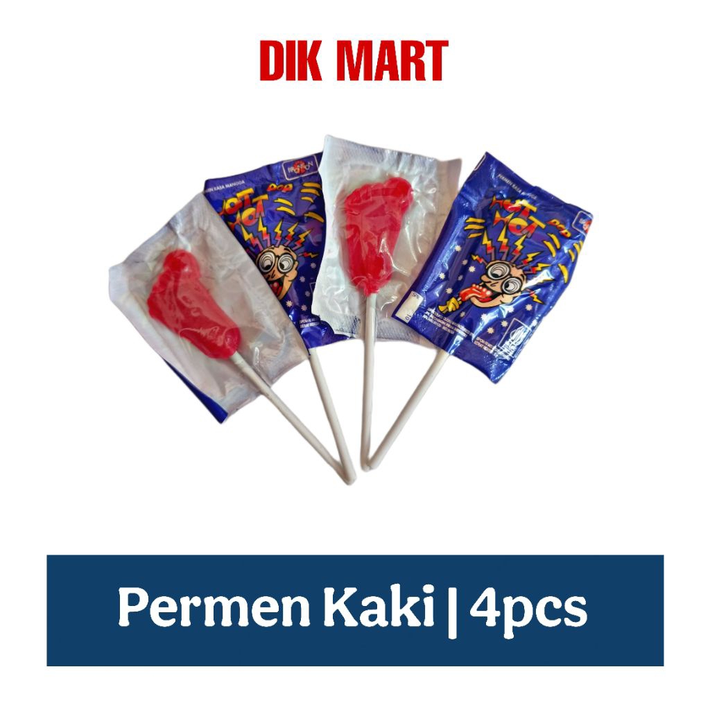 

4pcs Permen Kaki Hot Hot Pop