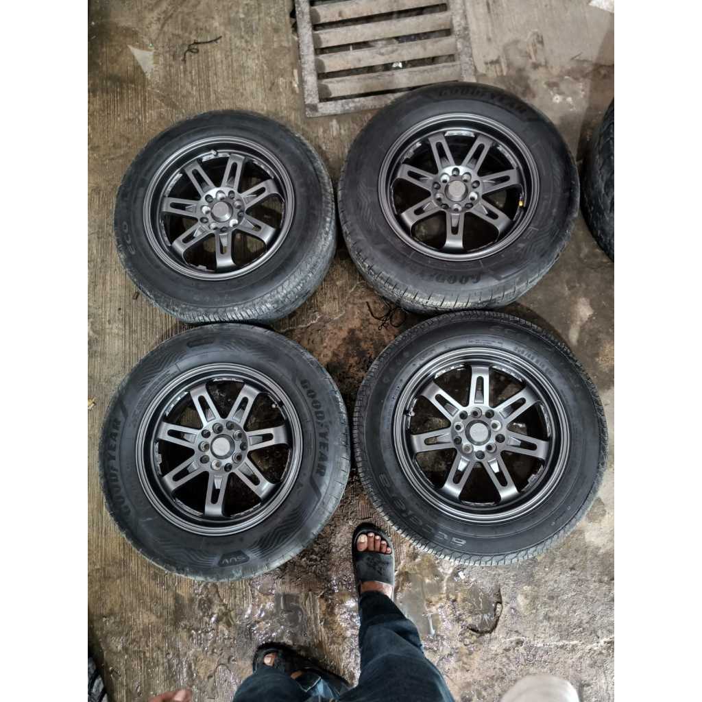 Velg Mobil Bekas Racing Hsr Terios Ring 16 Lebar 7 Et40 Baut 5x100/114,3 Buat New Avanza Rush Innova