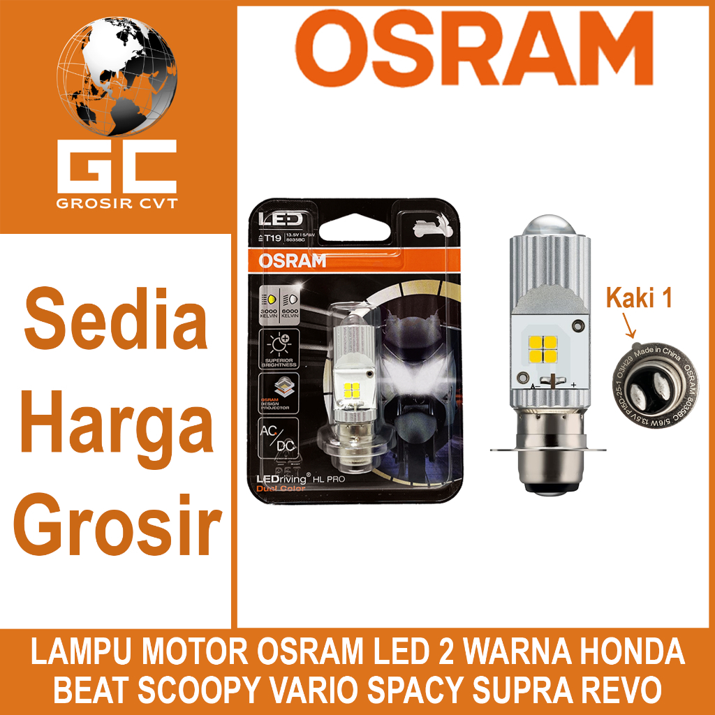 Bohlam Lampu Depan LED Motor Honda Vario Beat Scoopy Spacy Supra Revo Blade Karisma Grand Legenda Gl