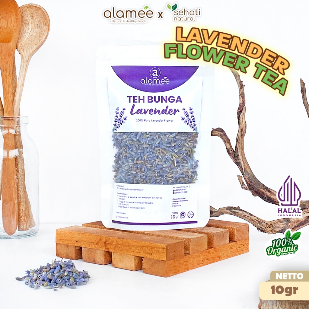

ALAMEE Teh Bunga Lavender Insomnia Tea Organik Kering Dried Flower Herbal Alami Organic 10gr