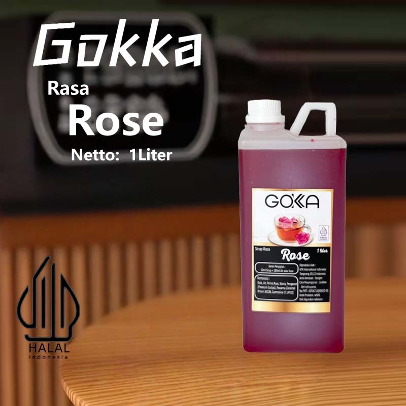 

Gokka Sirup Rose 1L - Minuman Segar Rasa Rose / Rose Syrup