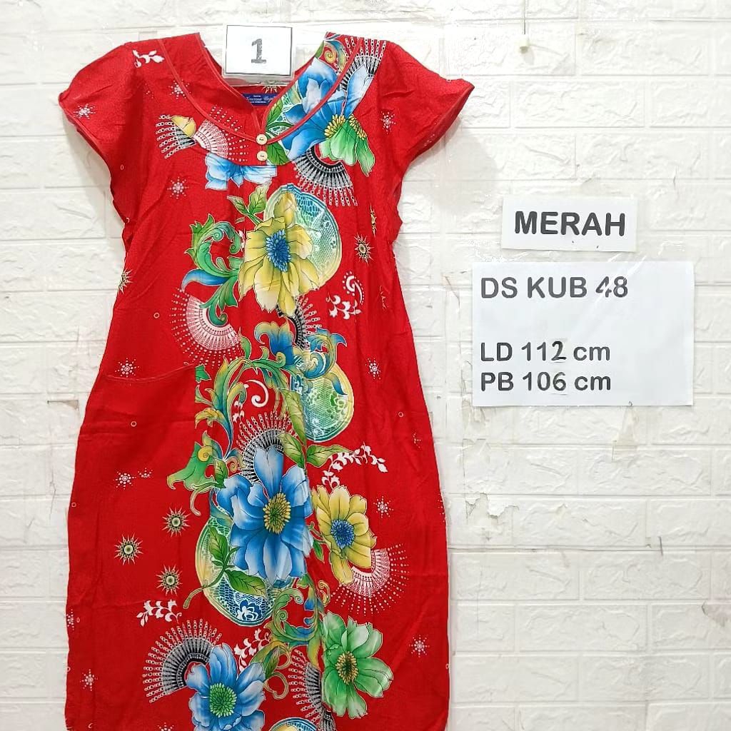 Baju Daster Pendek Wanita Remaja Perempuan Dewasa Pendek Selutut Motif Bunga Murah Meriah Kekinian K
