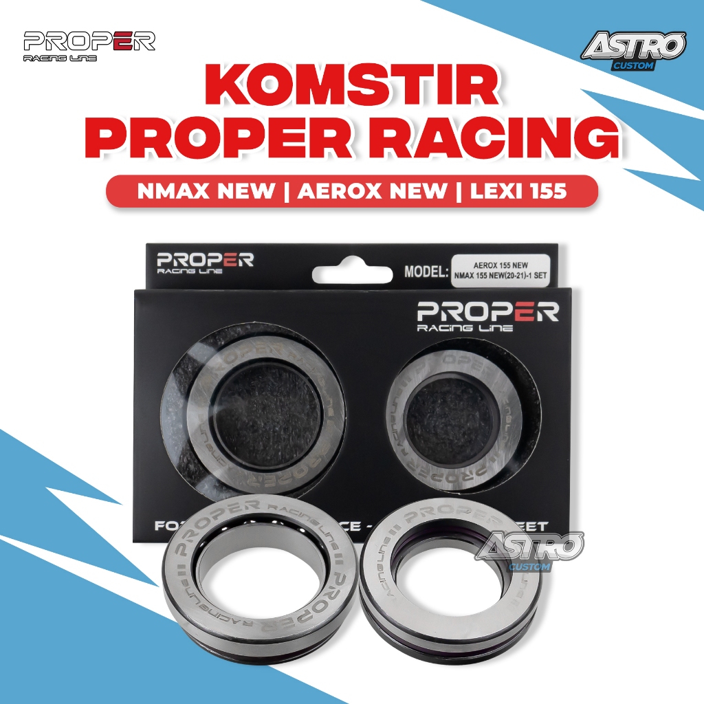 Komstir PROPER NMAX NEW LEXI 155 AEROX 2018-2022 B65 Bearing Comstir Racing Line Astro Custom