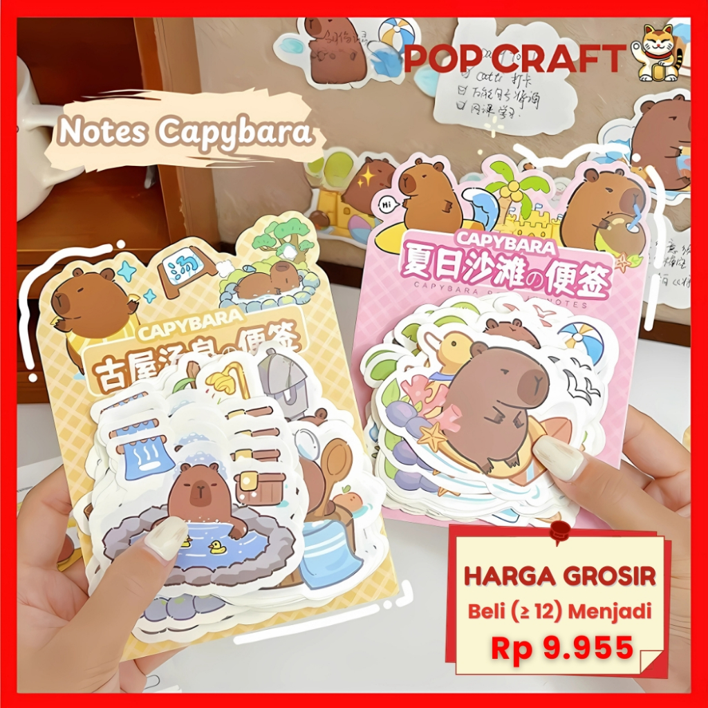 

PC Memo Notes Motif Karakter 100 Lembar Kertas Notes Aesthetic Cute Motif Abu School Note - TLD39