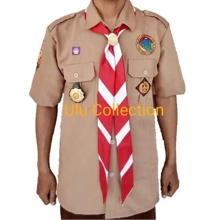 SERAGAM PRAMUKA PEMBINA LAKI LAKI / BAJU PRAMUKA PEMBINA RAPILO / SETELAN PRAMUKA PEMBINA / SERAGAM 