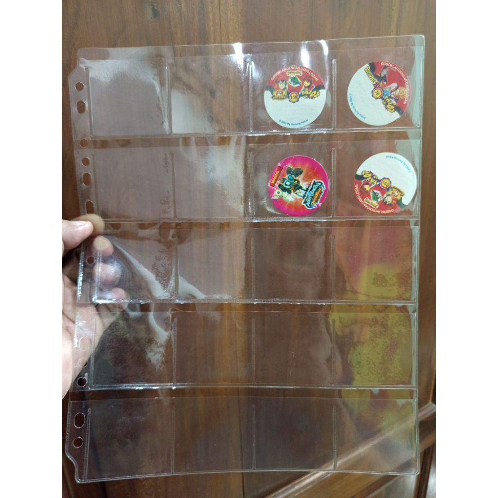 1 Pack Refil Album Tazos / Untuk Koin Holder isi 5 Lembar