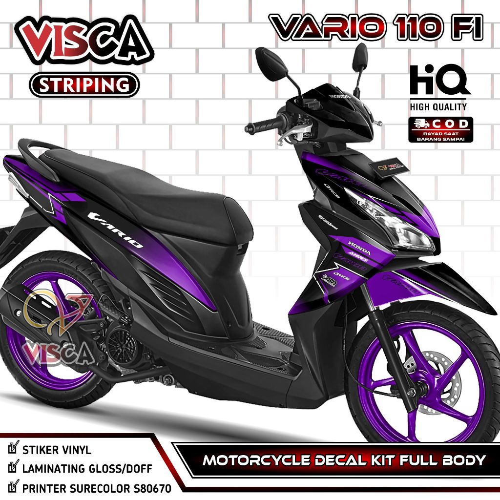 Decal Vario 110 Fi Full Body – Stiker Vario 110 Fi LED Full Body – Dekal Vario 110 LED – Striping Va
