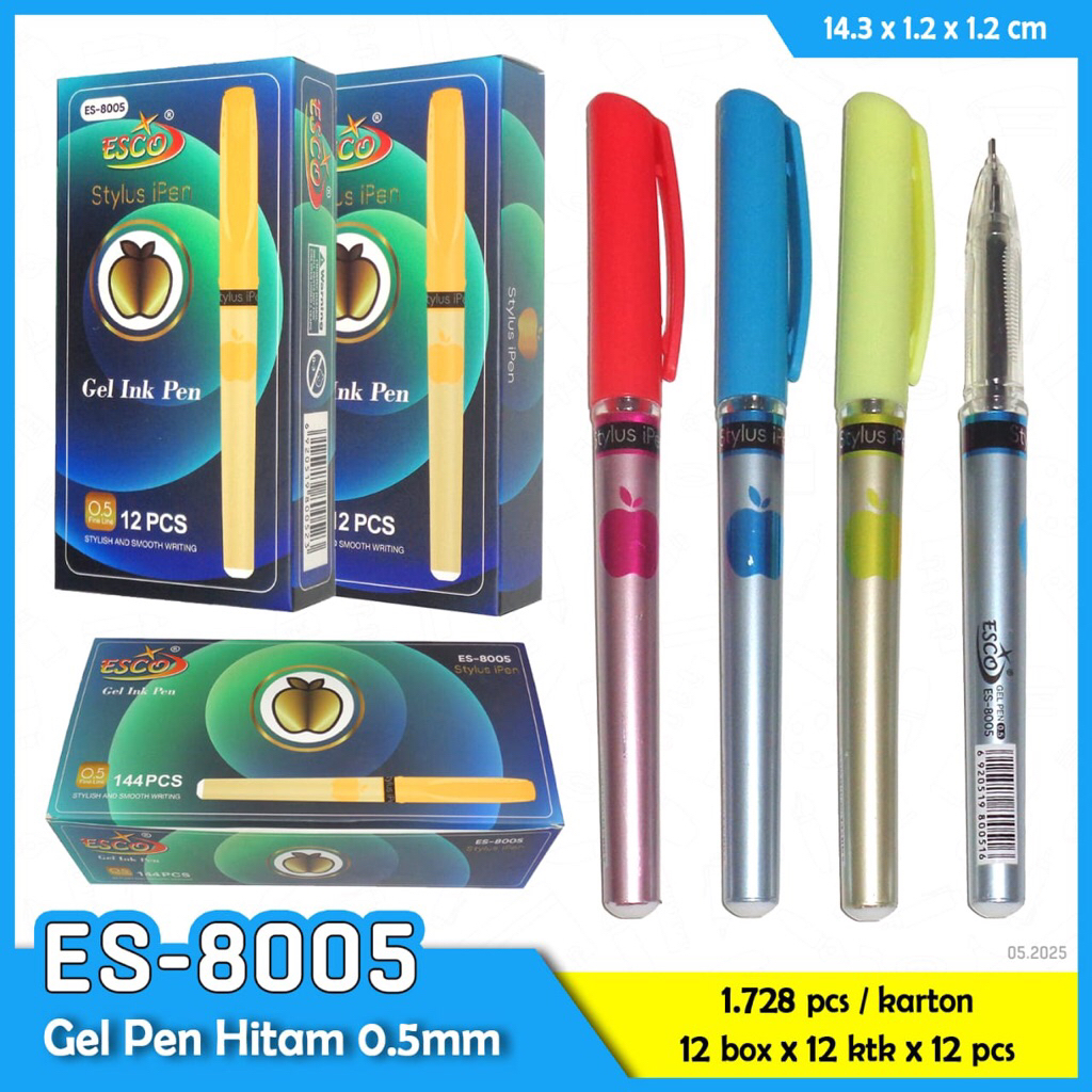 

GROSIR 1lsn ipen es-8005 pen gel ipen metalik // Pen Gel murah