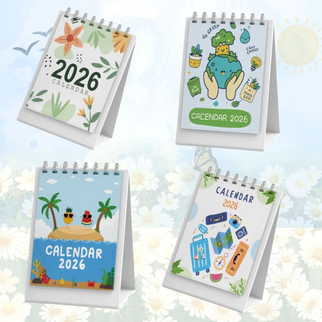 

Calendar Meja 2026 - Kalender Meja Aesthetic - Kalender Mini 2026 by. TOOKE