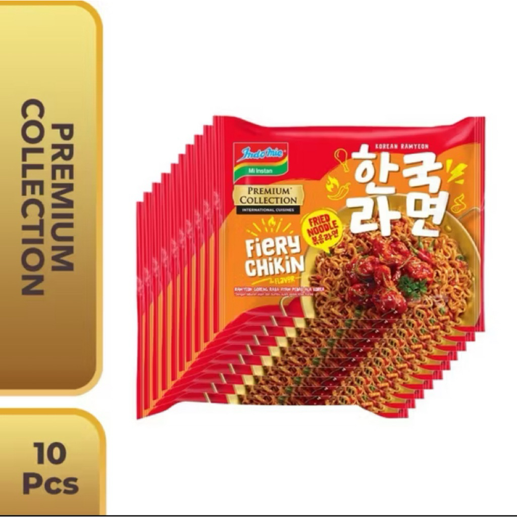 

Indomie Premium Collection Korean Spicy Chicken (Fiery Chikin) 10 Bungkus – Pedas Autentik Ala Korea