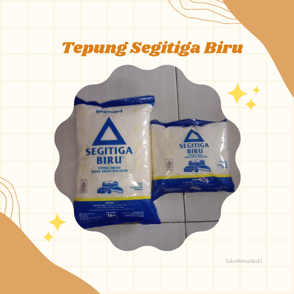 

Tepung segitiga biru 500gram dan 1kg