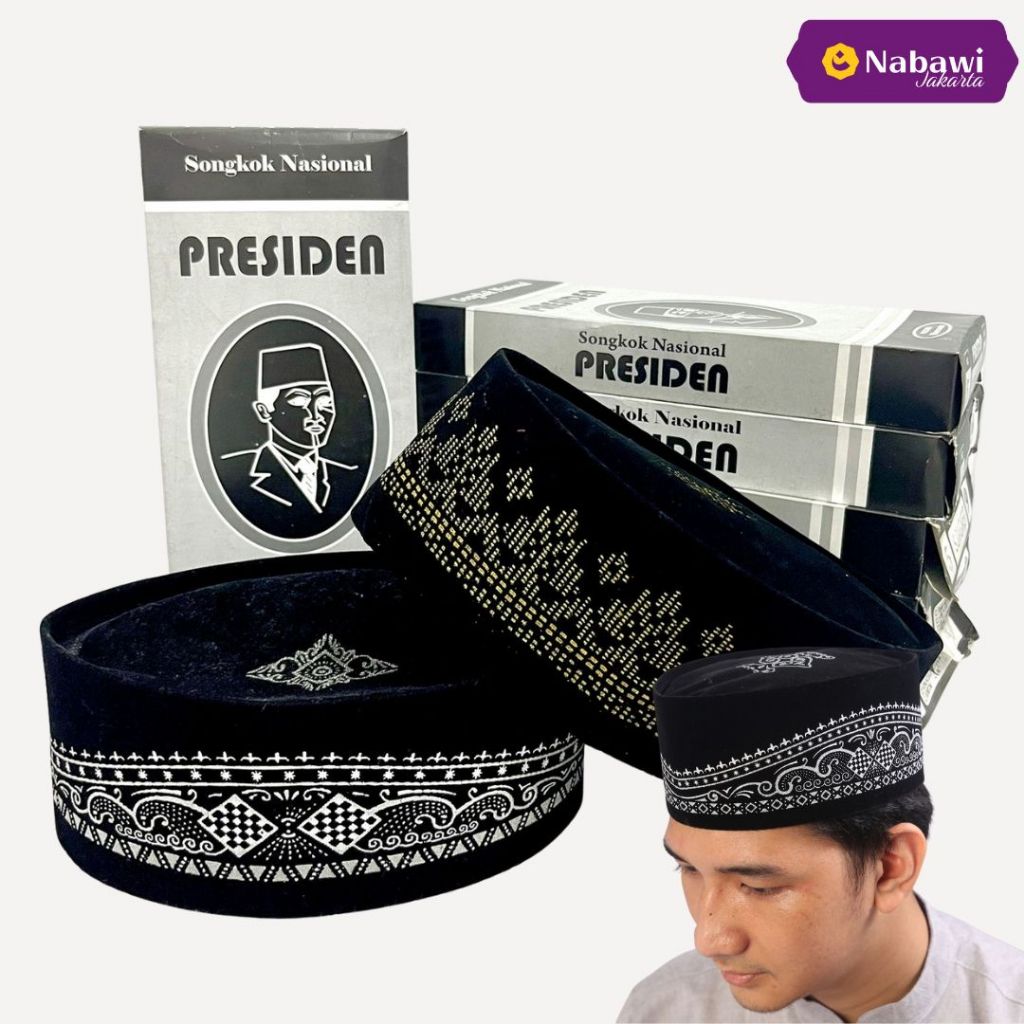 PECI SONGKOK KOPIAH HITAM BORDIR MOTIF BATIK EXCLUSIVE MURAH BERKUALITAS ORIGINAL