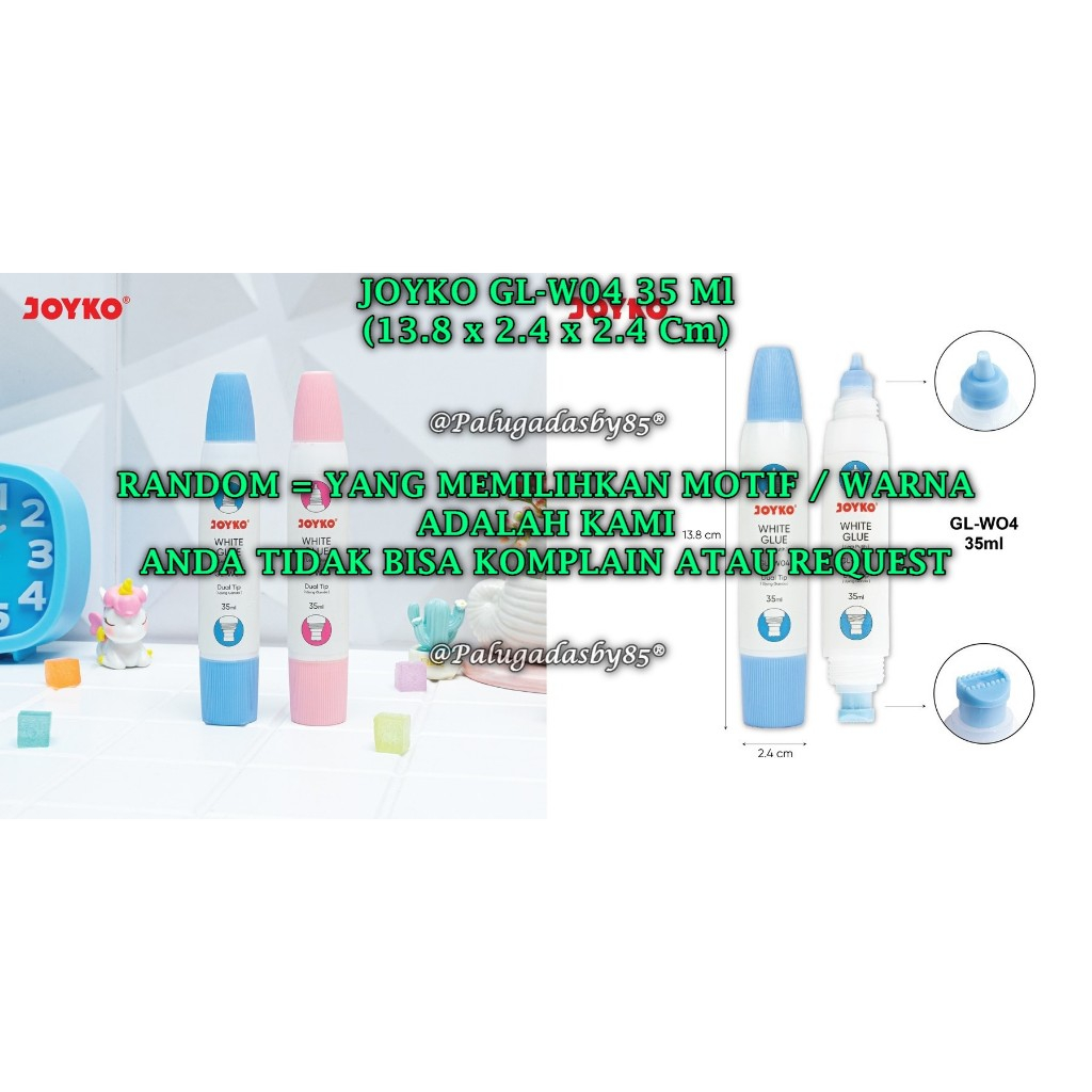 

(1 Biji) GROSIR Lem Cair JOYKO GL-W04 35ml Dual Tip / Liquid Glue Joyko GL-W04 35ml (1 Biji)