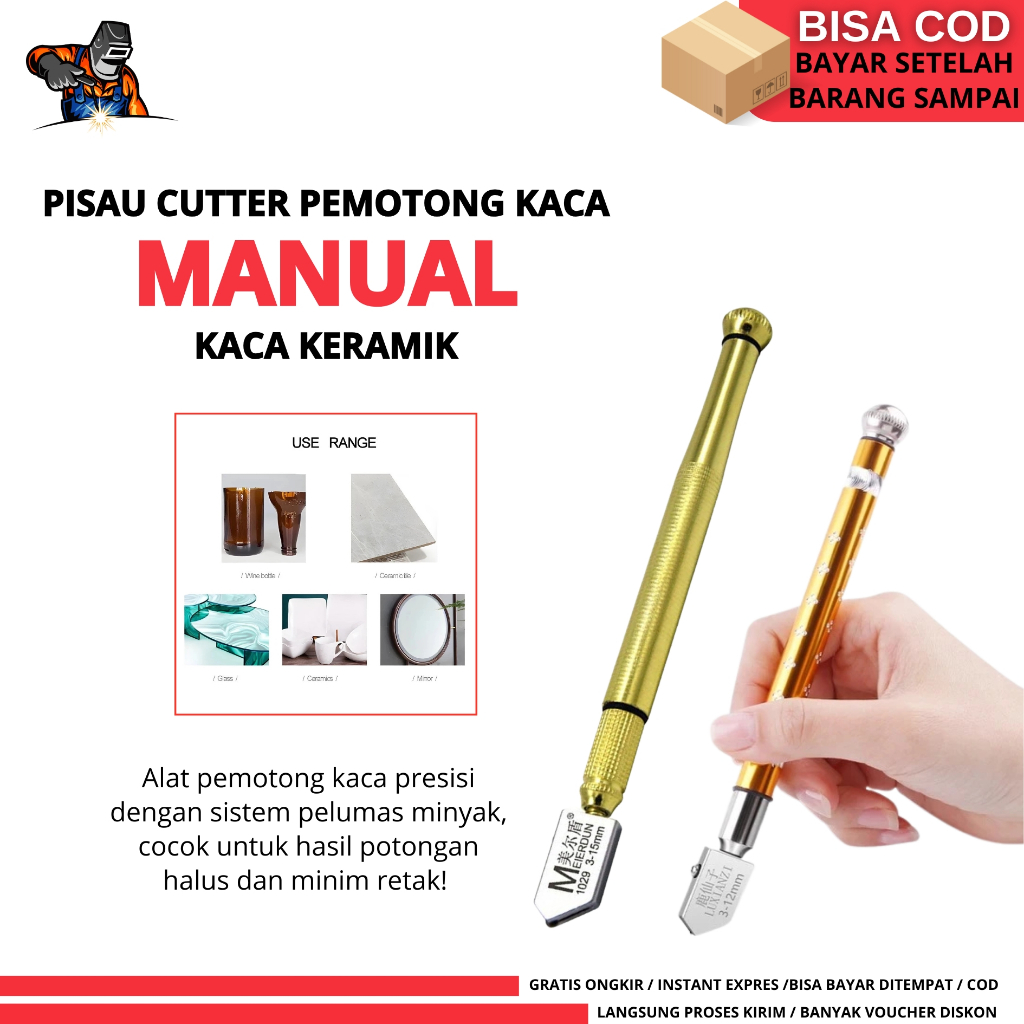

Alat Pemotong Kaca Manual Pisau Cutter Oil Pisau Potong Kaca Mata Potong Kaca Manual
