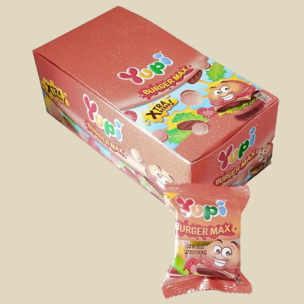 

Yupi Burger Maxx Permen Jelly [12 pcs/box]