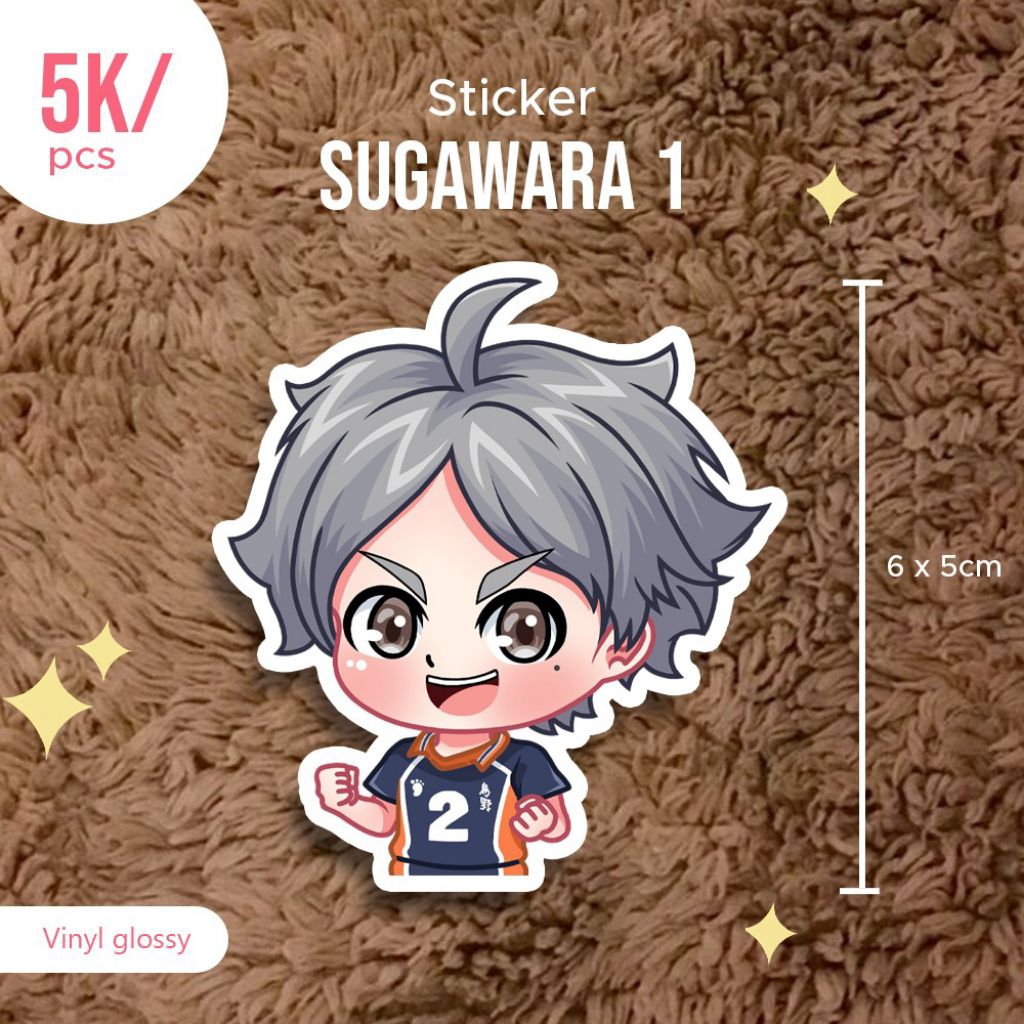 

Stiker sugawara anime haikyuu anti air