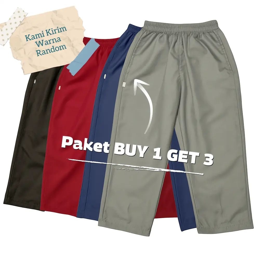 CJASHOP Celana Sirwal Anak Laki-laki BUY 1 GET 3 Celana Panjang Anak Cowok Celana Ngaji Anak Laki La