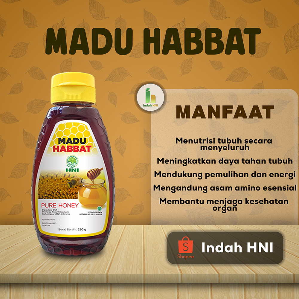 

Madu Habbat HNI HPAI 250gr – Madu Murni Alami Kaya Nutrisi