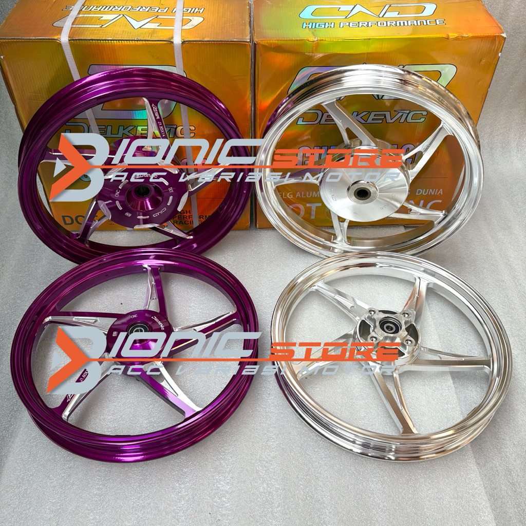 VELG DELKEVIC K5R MIO SPORTY / BEAT SCOOPY GENIO / VARIO 125 150 KZR 160/185 RING 14 DND KSR