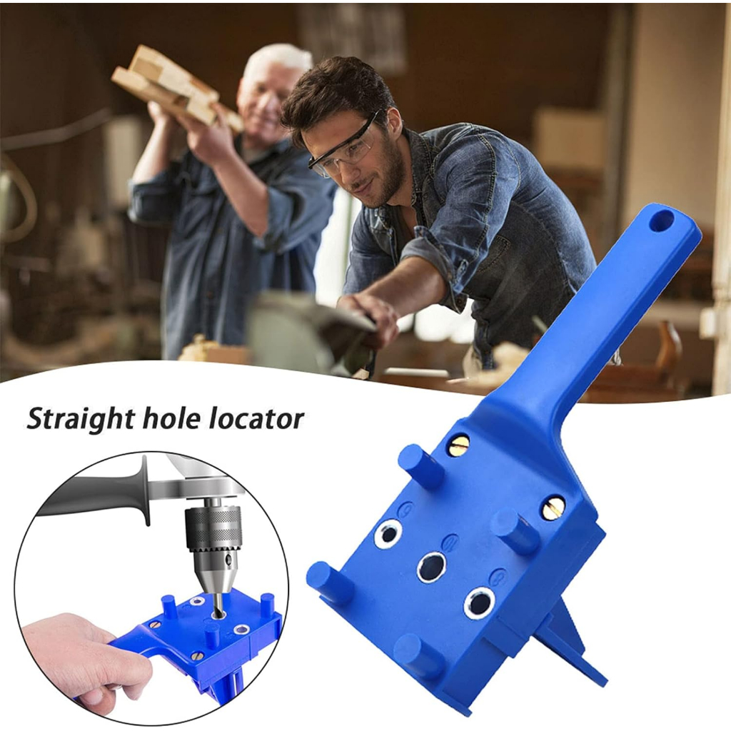 

MBOISGET - JIG LOCATOR FMA Alat Pelubang Kayu Woodworking Straight Hole Punch Locator