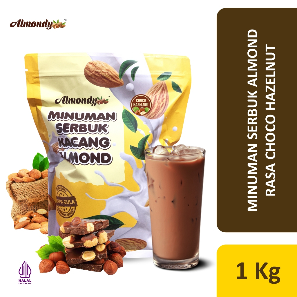 

Almondy Minuman Serbuk Almond - ASI BOOSTER - Susu Almond - Choco Hazelnut 1Kg