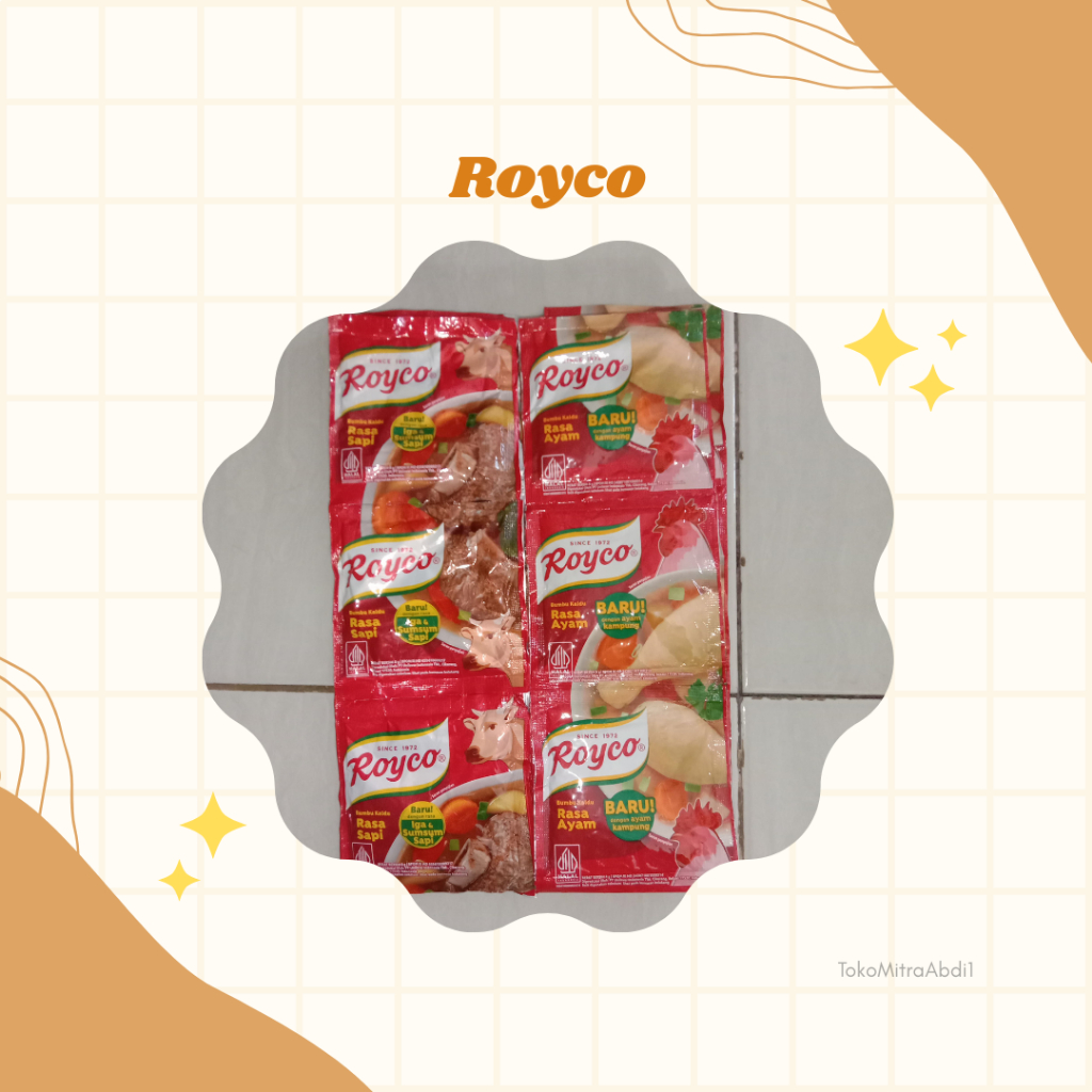 

Royco Bumbu Pelezat Serbaguna 1 Renceng 12x8g