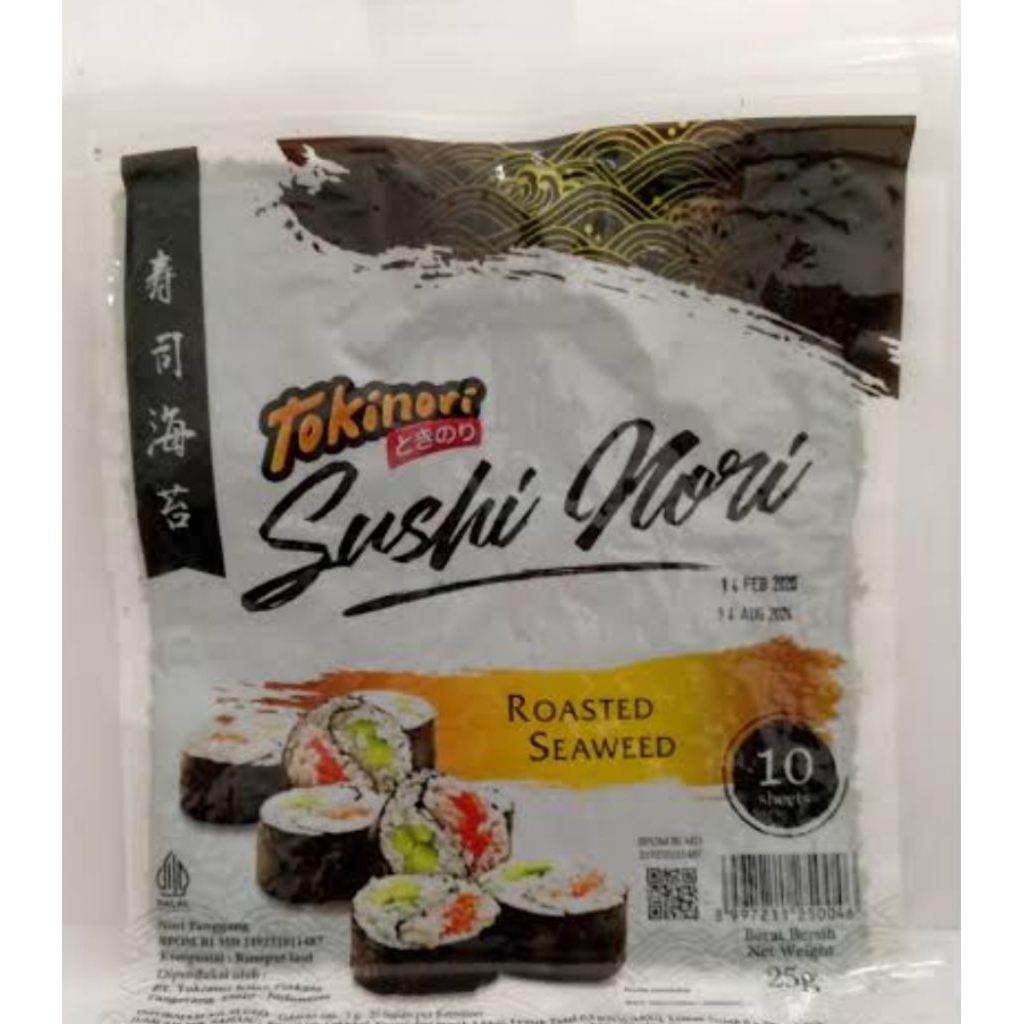 

Sushi Nori Isi 10 Lembar Tokinori/ Rumput Laut buat sushi