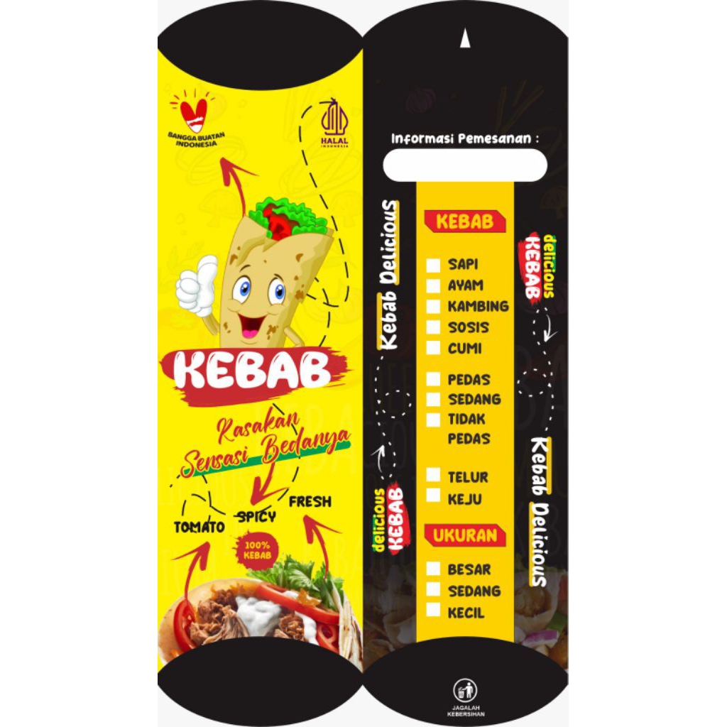 

100 Lembar Kertas Bungkus Kebab Jumbo Ukuran 24x9 cm / kertas kebab / bungkus kebab / kemasan kebab / bungkus kebab murah / bungkus kebab 100pcs
