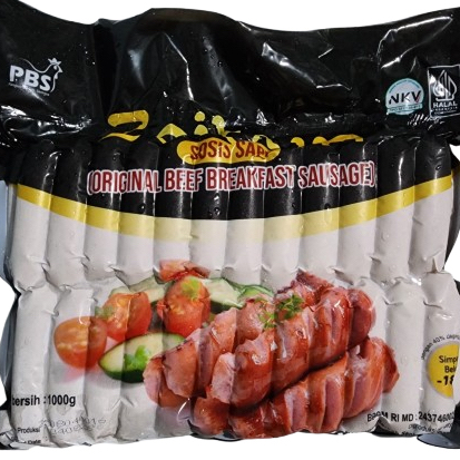 

Zaitun Sosis Sapi, Original Beef Breakfast Sausage (1kg)
