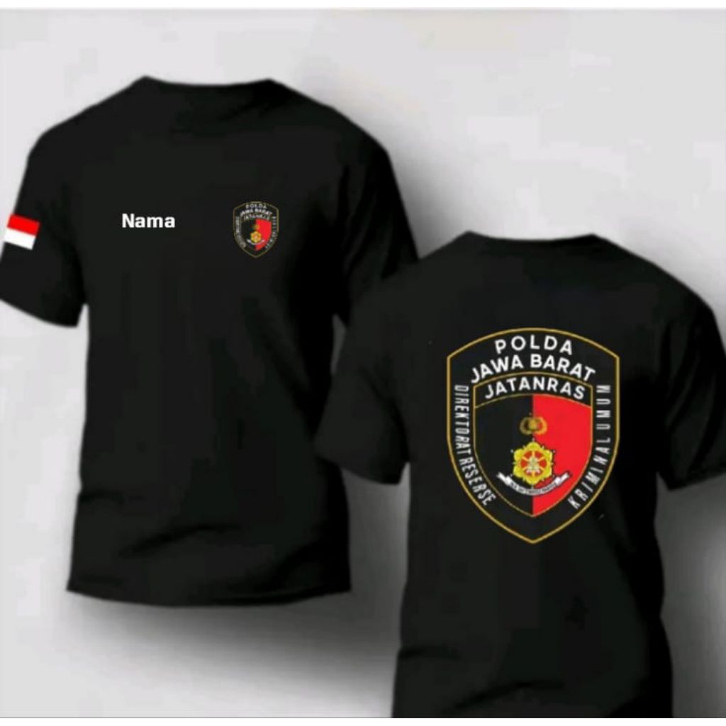 KAOS DISTRO POLDA JABAR JATANRAS KATUN LEMBUT NYAMAN