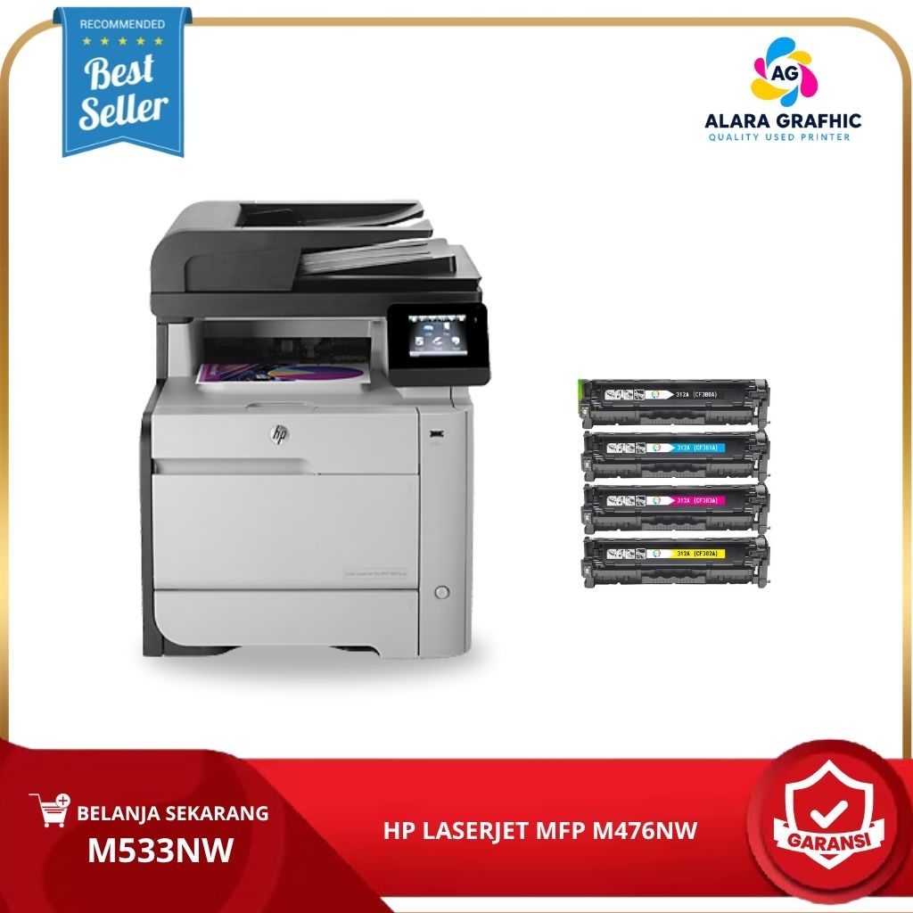 Mesin Foto copy Printer Hp Color LaserJet pro mfp M476nw print scan copy multifungsi werles