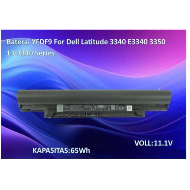 Baterai YFDF9 For Dell Latitude 3340 E3340 3350 13-3340 Series