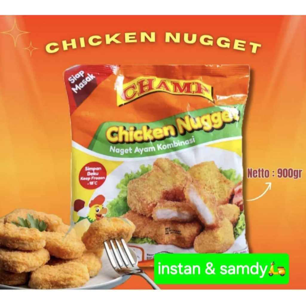 

CHAMP NUGGET AYAM KOMBINASI 900g