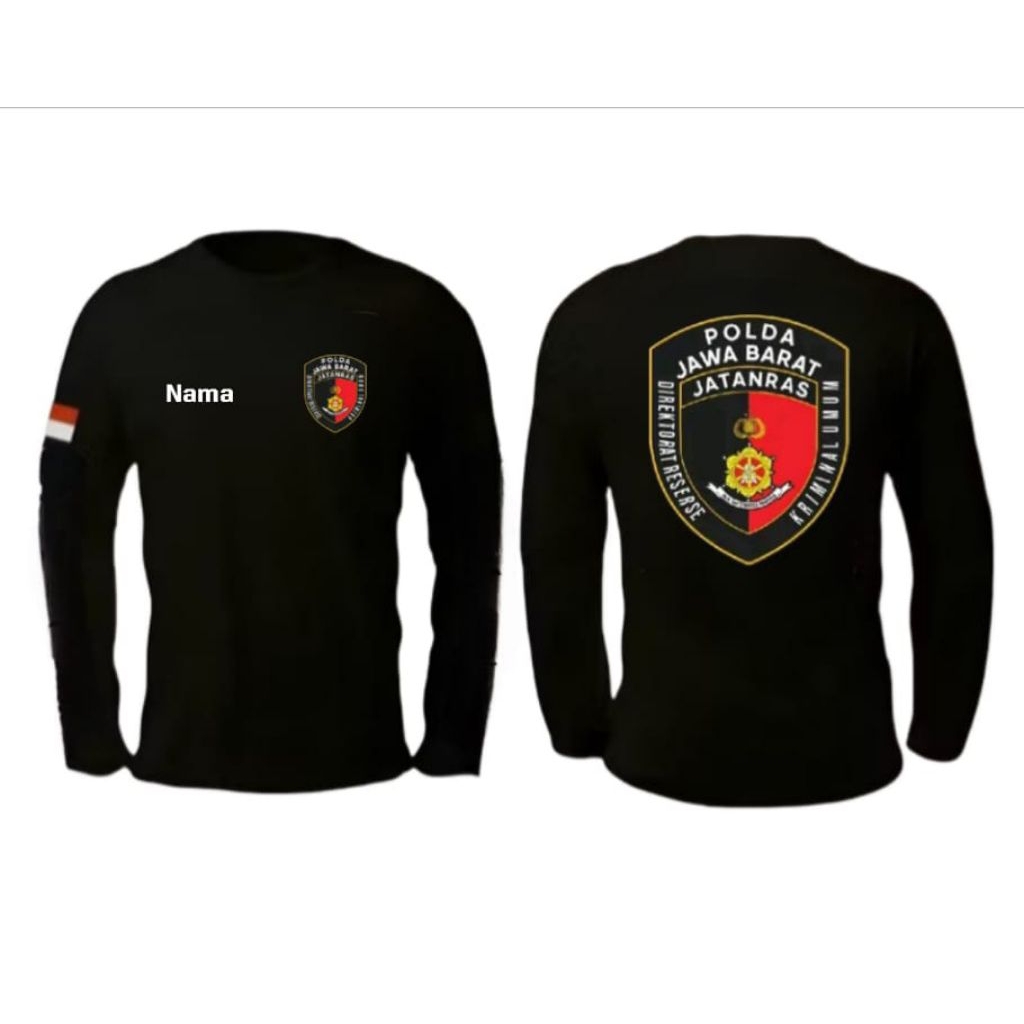 KAOS DISTRO PANJANG POLDA JABAR JATANRAS KATUN LEMBUT NYAMAN