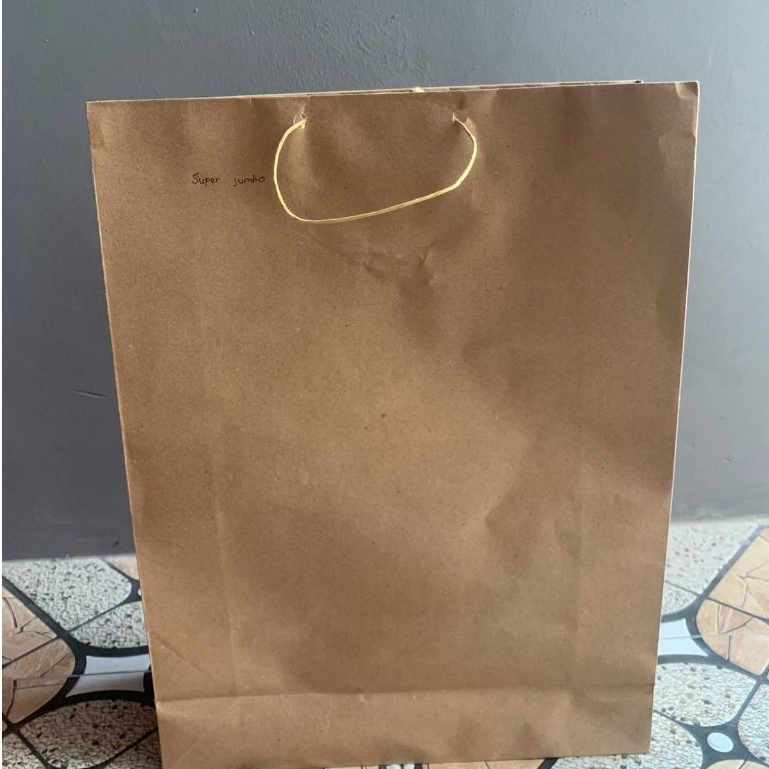 

Paper bag polos coklat / Paperbag murah / Tas Kertas Kotak Super Jumbo