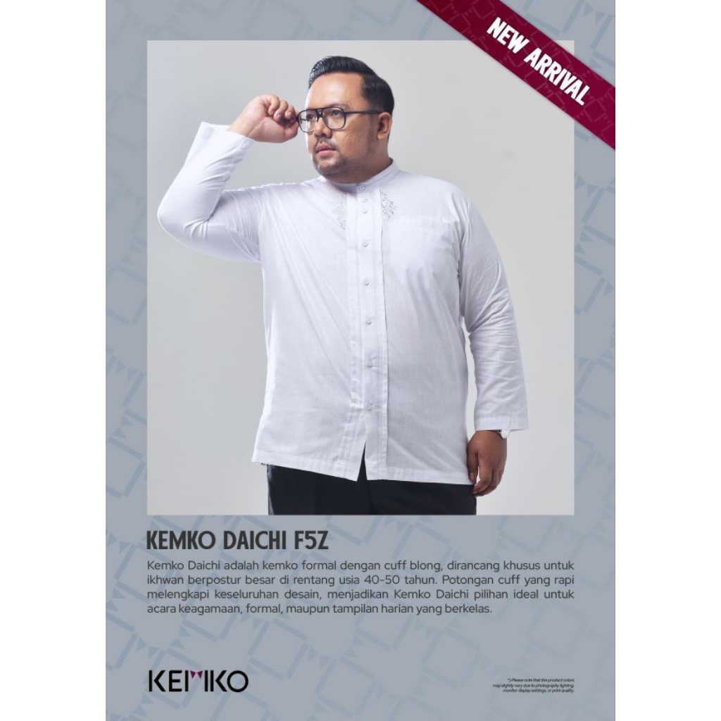 Rabbani-Kemko Father Size Daichi F5Z Putih Lengan Panjang