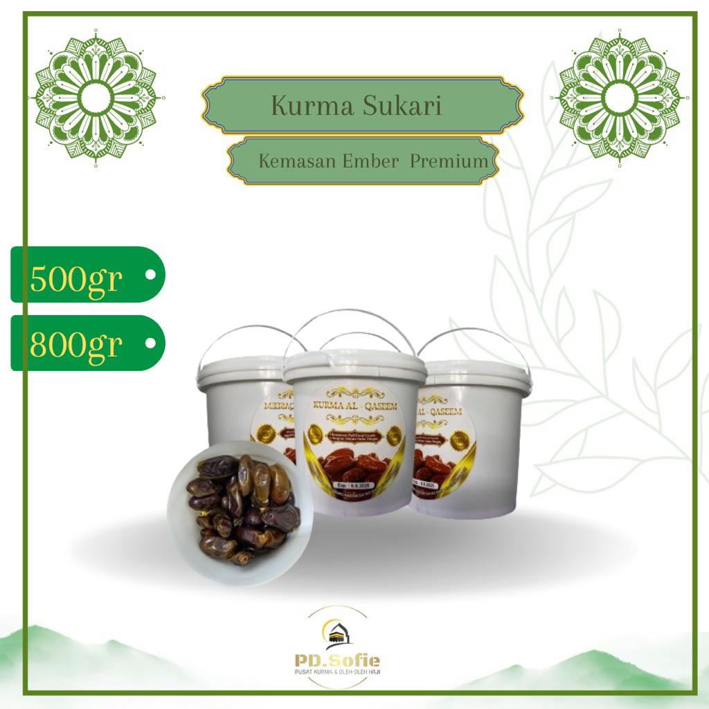 

KURMA SUKARI AL QASSIM -KURMA SUKKARI EMBER 800gr